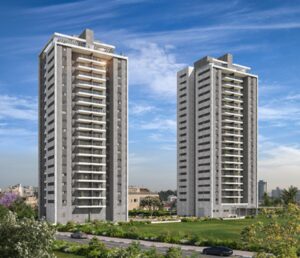 appartement moderne en étage élevé dans le quartier Park Hayam à Netanya