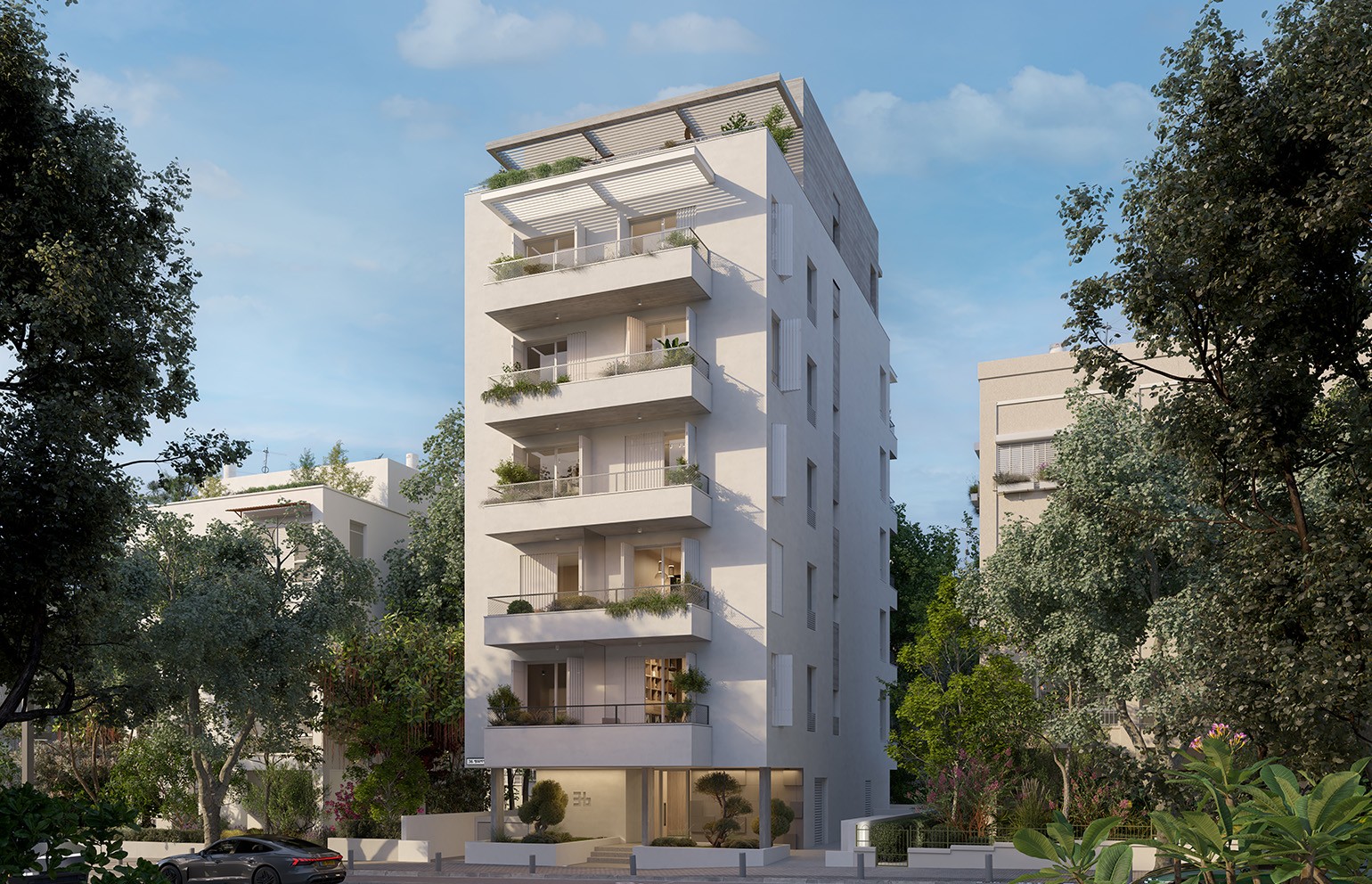 immeuble contemporain au centre de Tel Aviv