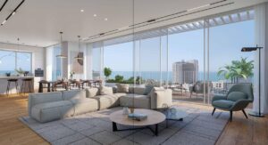 résidence boutique contemporaine proche de la mer au nord de Tel-Aviv