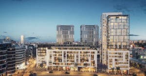 résidence contemporaine avec balcons et services premium dans le quartier Florentin à Tel Aviv