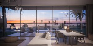 villa contemporaine en première ligne face à la mer à Netanya avec piscine privée