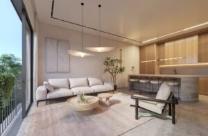 résidence boutique contemporaine au centre de Tel Aviv avec terrasses et jardins