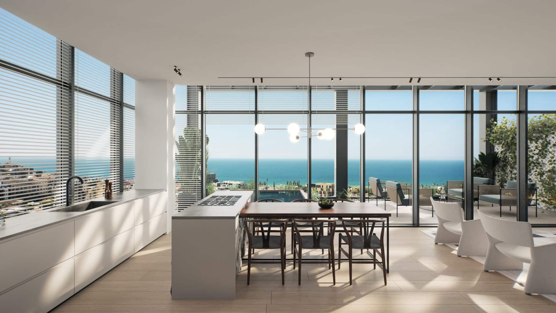 résidence contemporaine avec balcons et services premium dans le quartier Florentin à Tel Aviv