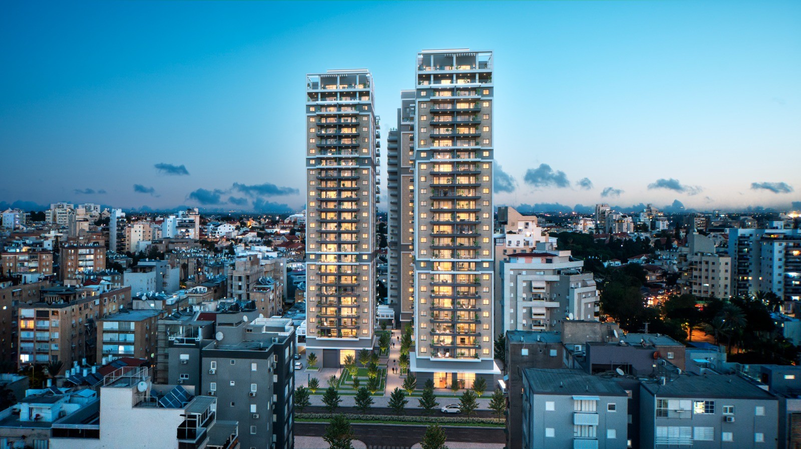 Projet neuf à Netanya – Appartements modernes avec terrasse et parking