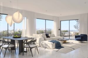 résidence contemporaine avec terrasses dans le quartier Yad Eliyahou à Tel Aviv