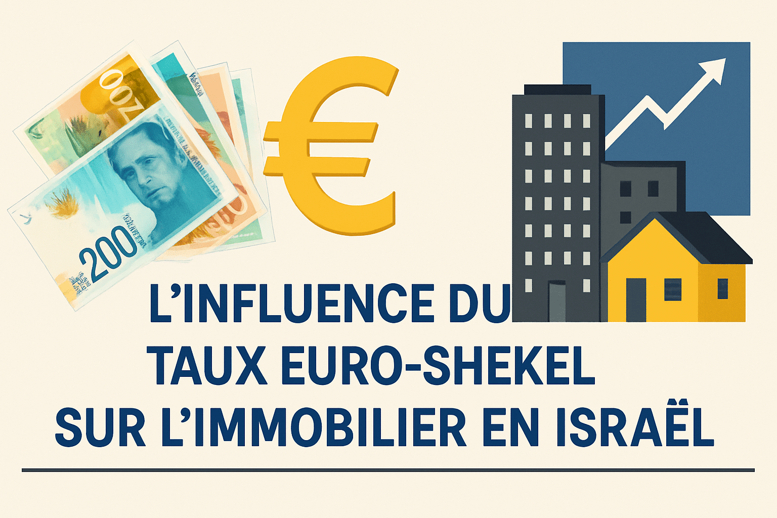 Évolution du taux euro/shekel impactant l’immobilier en Israël