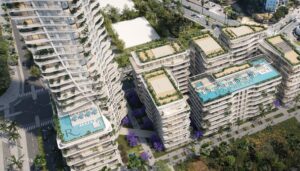 tour et immeubles boutique modernes à Tel Aviv quartier Sde Dov