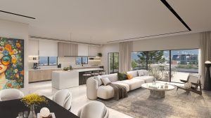 immeubles modernes entourés de verdure à Herzliya