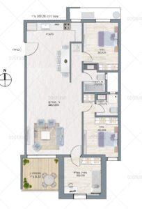 immeuble résidentiel moderne issu d’un projet TAMA 38 à Bat Yam proche du parc Gan Eshkol