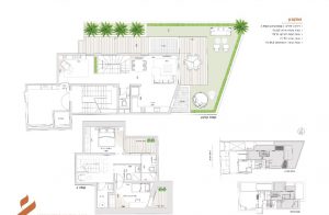 Projet Hebron 6- plan - duplex rez de jardin 3 pieces