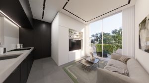 résidence moderne inspirée du concept Micro-Living à Tel Aviv