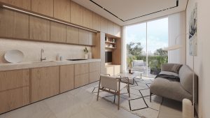 résidence moderne inspirée du concept Micro-Living à Tel Aviv