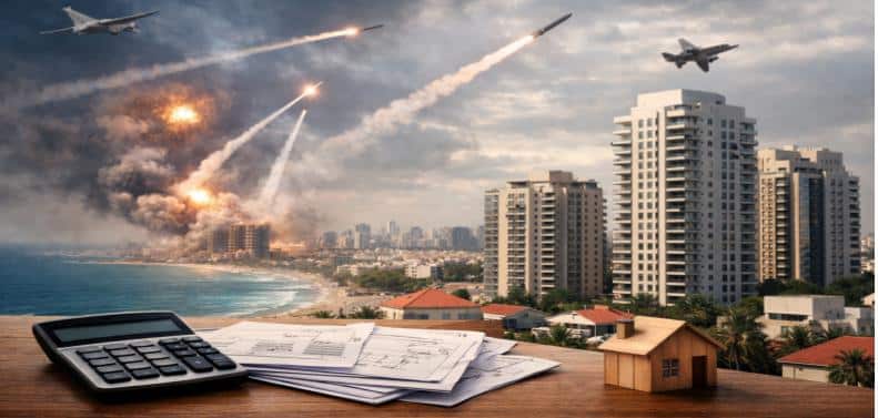 Immeubles en Israël illustrant la résilience du marché immobilier en période de guerre