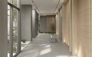 immeubles modernes entourés de verdure à Ramat Aviv Tel Aviv