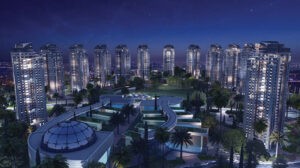 tours résidentielles modernes entourées d’un parc à Beer Sheva