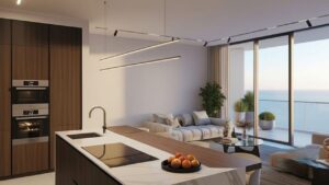 immeuble résidentiel moderne en front de mer à Bat Yam