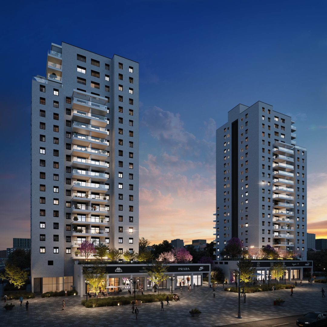 tours résidentielles modernes du projet Ir Ayayin à Ashkelon