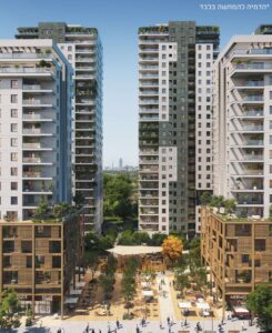 Nouveau quartier Hadera avec projet résidentiel moderne entre forêt et mer